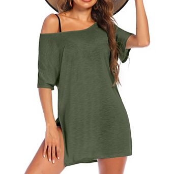 Ekouaer Womens Swimsuit Cover Up Beach Bathing Suit Coverups Short Cover Ups for Swimwear Cover Up