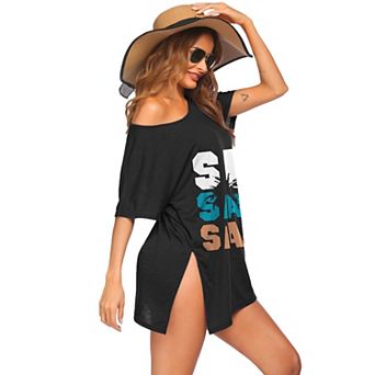Ekouaer Womens Swimsuit Cover Up Beach Bathing Suit Coverups Short Cover Ups for Swimwear Cover Up