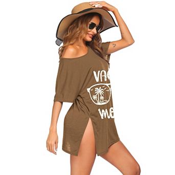 Ekouaer Womens Swimsuit Cover Up Beach Bathing Suit Coverups Short Cover Ups for Swimwear Cover Up