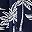 Dark Blue Palm Tree
