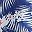 Navy Blue White Leaf