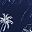 Royal Blue Palm Tree