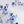 White Blue Floral