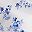White Blue Floral