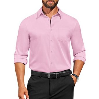 COOFANDY Mens Dress Shirts Long Sleeve Casual Button Down Shirts Regular Fit Formal Business Shirts
