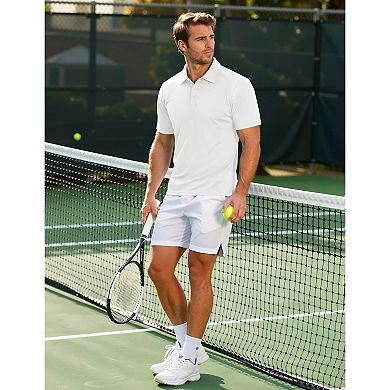 COOFANDY Mens Polo Shirts Golf Moisture Wicking Performance Short Sleeve Casual Tactical Shirts