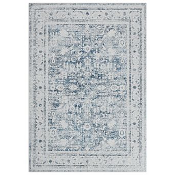 Vintage Throw Rugs,Washable Rug Non Slip,Soft Area Rug for Bedroom,Distressed Non-Shedding