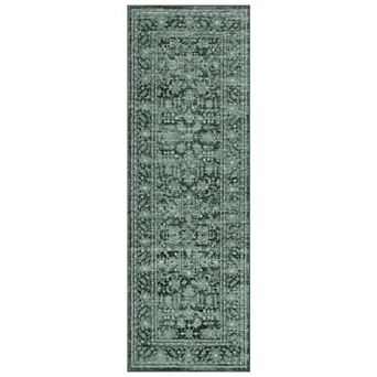 Vintage Throw Rugs,Washable Rug Non Slip,Soft Area Rug for Bedroom,Distressed Non-Shedding