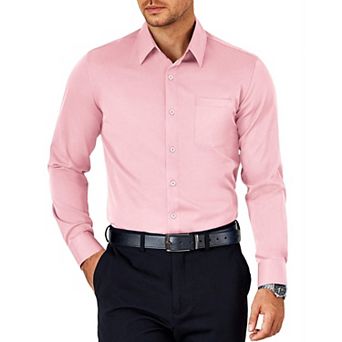 COOFANDY Mens Long Sleeve Dress Shirts Wrinkle-Free Shirt Casual Stretch Button Down Shirt Work