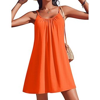 Ekouaer Womens Bathing Suit Cover Up Summer Swim Beach Spaghetti Strap Swimwear Swimsuit