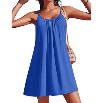 Ekouaer Womens Bathing Suit Cover Up Summer Swim Beach Spaghetti Strap Swimwear Swimsuit