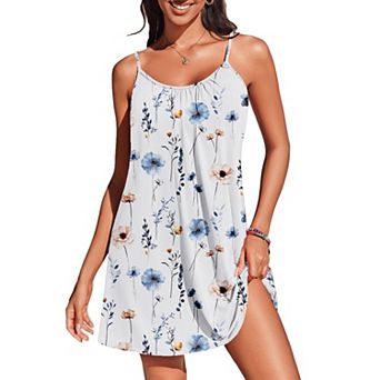Ekouaer Womens Bathing Suit Cover Up Summer Swim Beach Spaghetti Strap Swimwear Swimsuit