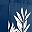 Navy Palm Leaf