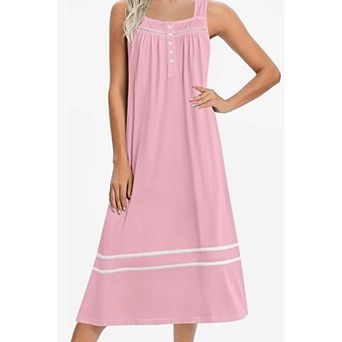 Ekouaer Nightgowns Long Sleeveless Night Gown Ladies Sleep Dress Soft