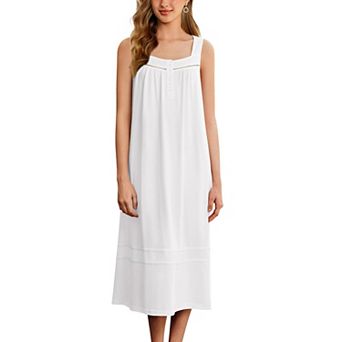 Ekouaer Nightgowns Long Sleeveless Night Gown Ladies Sleep Dress Soft