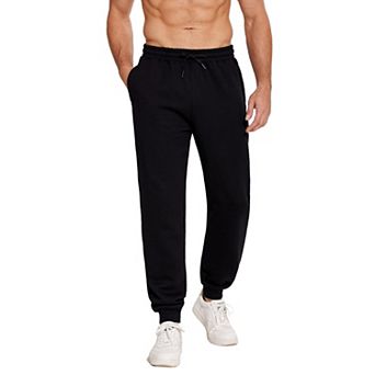 PINSPARK Men' Sweatpants with Zipper Pockets Sweat Pants for Mens Fleece Joggers Pants Baggy Thick