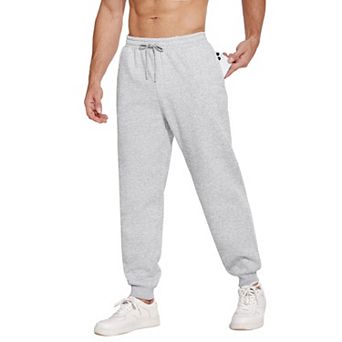 Pinspark Men' Sweatpants with Zipper Pockets Sweat Pants for Mens Fleece Joggers Pants Baggy Thick