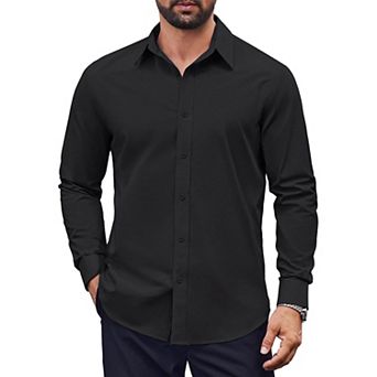 COOFANDY Mens Dress Shirts Long Sleeve Casual Button Down Shirts Formal Business Shirt