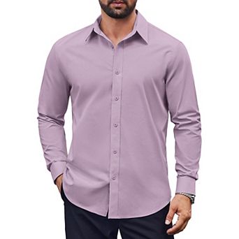 COOFANDY Mens Dress Shirts Long Sleeve Casual Button Down Shirts Formal Business Shirt