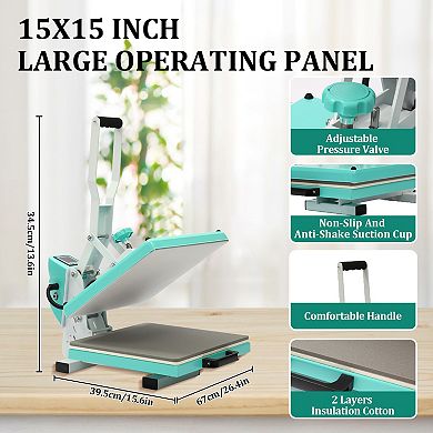 Danolapsi Heat Press Machine with Fast Heating & Adjustable Pressure