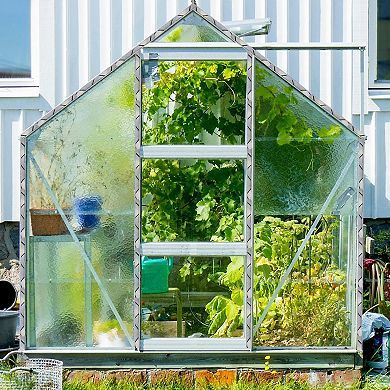 Danolapsi 6.6 Ft Greenhouse Spring Wire and Lock Channel Kit, Aluminum Alloy Locking Track