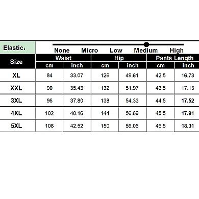 Women's Plus Size Print Flowy Swing Boho Shorts Elastic High Waist Casual Summer Shorts