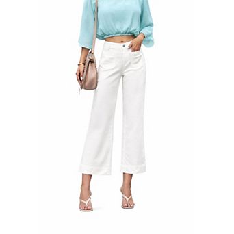 Womens Baggy Flare Denim Jeans