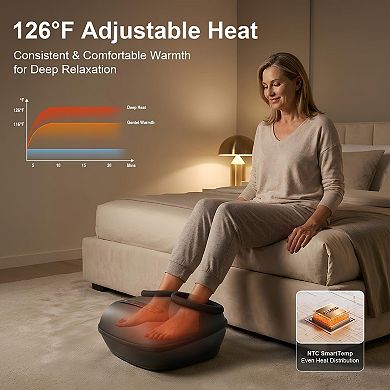 Nekteck Shiatsu Foot Massager with Soothing Heat & Deep Kneading -Upgraded version