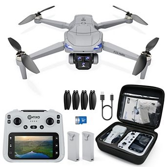 Contixo F23 GPS Drone with HD Camera, 4.3" Screen Remote, 2 x 23 Min Flight, Follow Me, Waypoint