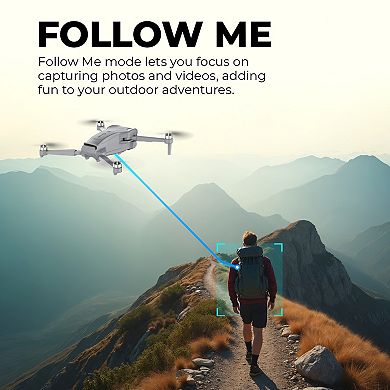Contixo F23 GPS Drone with HD Camera, 4.3" Screen Remote, 2 x 23 Min Flight, Follow Me, Waypoint