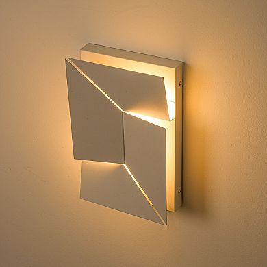 Modern LED Wall Light Geometric Minimalist Sconce with Warm Glow