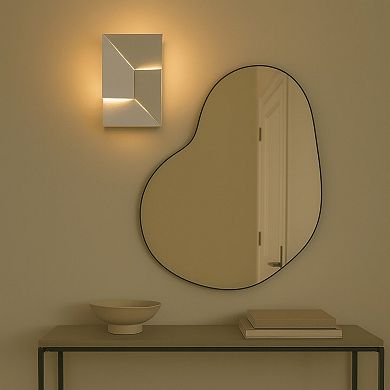 Modern LED Wall Light Geometric Minimalist Sconce with Warm Glow
