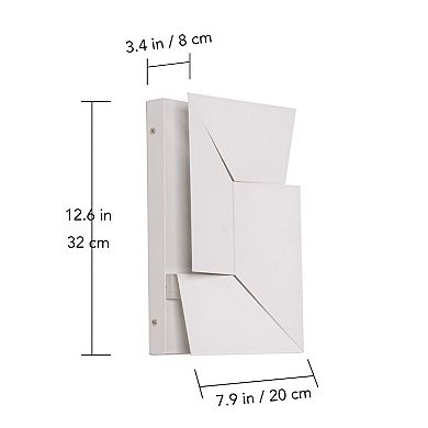 Modern LED Wall Light Geometric Minimalist Sconce with Warm Glow