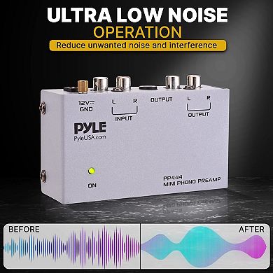 Pyle Ultra Compact Phono Turntable Preamp