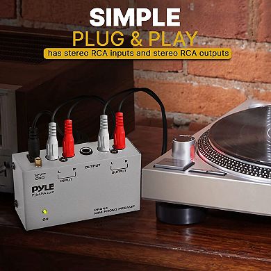 Pyle Ultra Compact Phono Turntable Preamp
