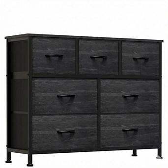 7 Drawer Fabric Dresser Organizer Storage Cabinet for Bedroom or Living Room