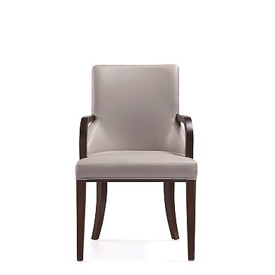 MANHATTAN COMFORT Shubert Upholstered Wood Dining Armchair