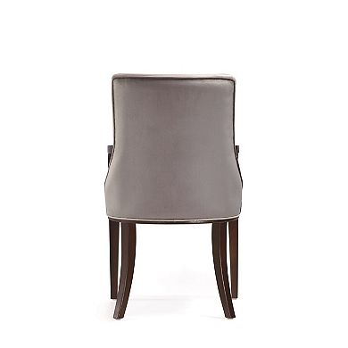 MANHATTAN COMFORT Shubert Upholstered Wood Dining Armchair
