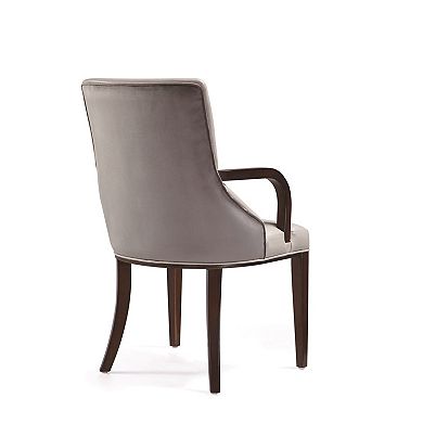 MANHATTAN COMFORT Shubert Upholstered Wood Dining Armchair