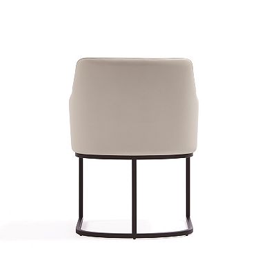 MANHATTAN COMFORT Serena Modern Faux Leather Upholstered Dining Armchair