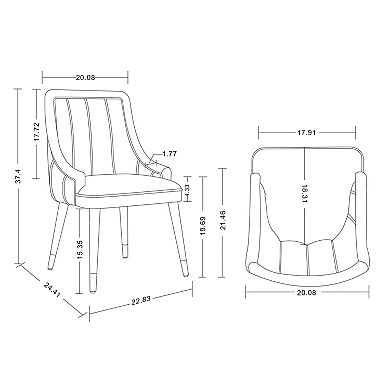 MANHATTAN COMFORT Eda Modern Upholstered Dining Chair