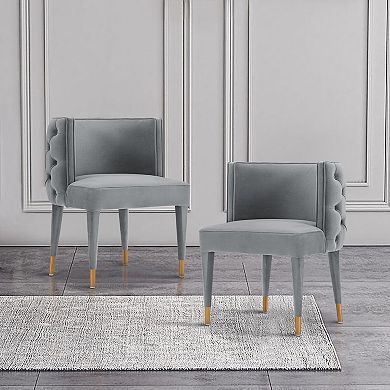MANHATTAN COMFORT Maya Modern Velvet Upholstered Dining Chair
