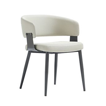 MANHATTAN COMFORT Luce Textured Faux Leather Upholstered Dining Chair
