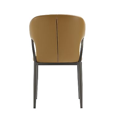 MANHATTAN COMFORT Modern Faux Leather Upholstered Dining Chair Set of 2