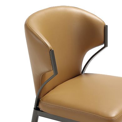 MANHATTAN COMFORT Modern Faux Leather Upholstered Dining Chair Set of 2