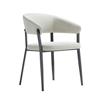 MANHATTAN COMFORT Belle Modern Upholstered Metal Dining Chair