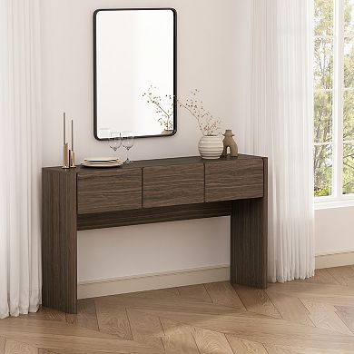 MANHATTAN COMFORT Linda Modern 60-inch 3-Drawer Console Table