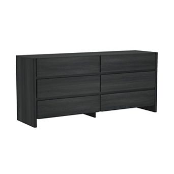MANHATTAN COMFORT 72-Inch 6-Drawer Double Dresser