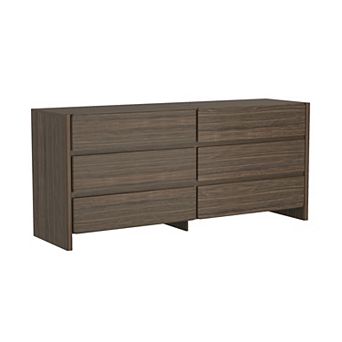 MANHATTAN COMFORT 72-Inch 6-Drawer Double Dresser