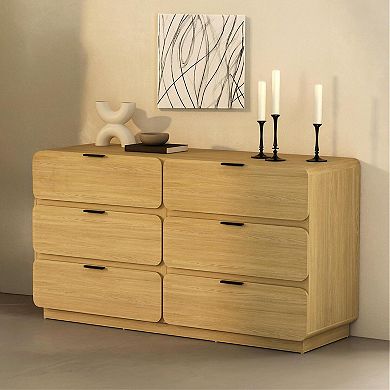 MANHATTAN COMFORT Chrystie 60-Inch 6-Drawer Double Dresser